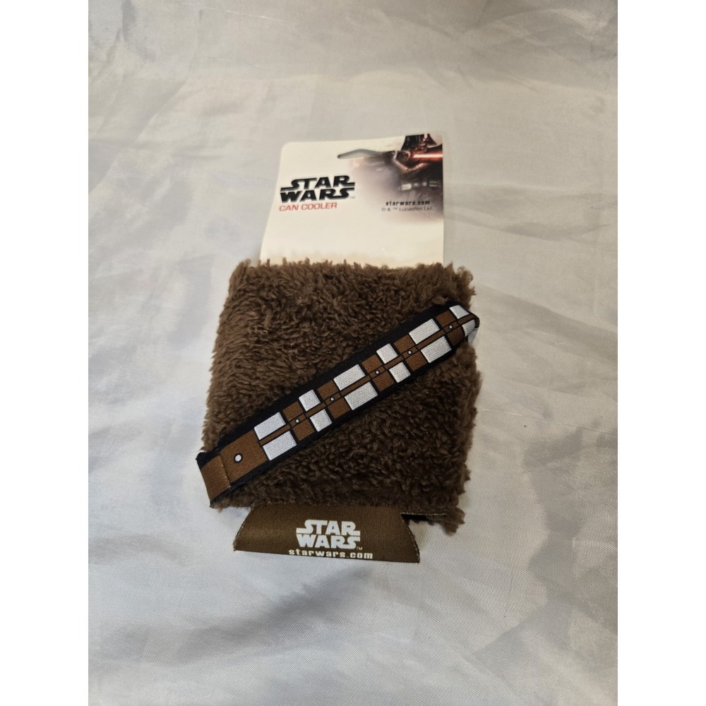 Star Wars FURRY Chewbacca Can Koozie Can Cooler Coozie Beer Soda Pop New